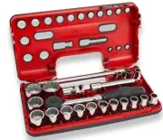 Sidchrome Portable 21 Piece 1/2" Square Drive Socket Set 8-32mm SCMT14150