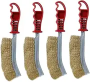 Totority 4Pcs Wear Resistant Grill Brush Multi Function BBQ Scrubber for Outdoor Grilling Wire Saving for Camping Backyard Cookouts