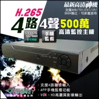 在飛比找momo購物網優惠-【KINGNET】監視器 4路主機 1080P 720P 傳