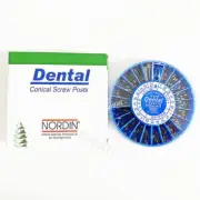 1 Box Dental Root Canal Pins Conical Plated Screw Post Core Repair Kit Titanium