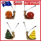 4Pcs Animal Figures Fairy Garden Accessories Colorful Shell Snail Figures