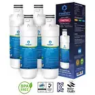 4 X For LG Refrigerator Water Filter LT1000P / ADQ747935 suit GF-D706BSL