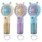 Mini Water Spray Mist Fan USB Rechargeable Handheld Portable Travel Fan Cooler