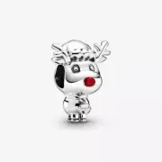 Authentic Pandora Red-Nosed Reindeer Charm