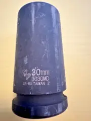 Grey Pneumatic 3030MD 3/4" Drive 6 Point Deep Metric Impact Socket 30mm