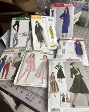 Lot Of 7 Sewing Patterns Uncut Modern Trend Simplicity-butterick-birds
