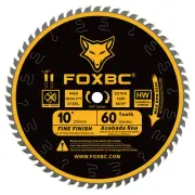60-Tooth 10-Inch Table/Miter Saw Blades Thin Kerf Fine Finish Crosscut Blade