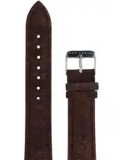 [Mon Choux] Cork Leather Vegan Watch Strap 18mm in Brown/Silver