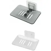2pcs Bathroom Waterfall Tray Holder Soaps Plate Suction Case Containers Dish Storage