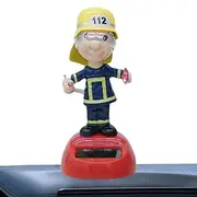 Solar Powered Dancing Toy | Solar Dancing Toy Firefighter,Novelty Solar Powered Dancing Figures for Desk, Windowsill, Car Dashboard Decoration