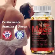 MACA ROOT Capsules | 120 Pills | Peruvian Maca Extract for Men Organic Vitamins