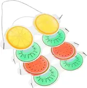4Pcs PVC Gel Eye Mask Reusable Cooling Eye Masks for Mixed Color Fruit Design Birthday present Dark Circles
