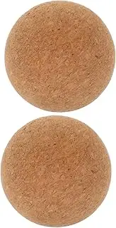 2pcs Cork Yoga Ball Convenient Yoga Ball Massage Ball Fitness Back Massage Ball Massage Balls Rolling Ball Fitness Roller Ball Massage Ball for Feet Neck Massage Ball Yoga Roller