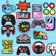 Shoe Charms for Crocs Accessories Video Game Shoes Charm for Croc Decorations Pi