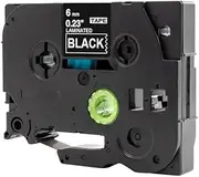ExtraPrint 1 Pack Compatible with Brother TZe-315 TZ315 Label Tape White on Black 6mm for Brother PT-P950NW PT-1010 PT-1100 PT-1230PC PT-1280DT PT-1400 PT-1750 PT-1950 PT-2400 PT-2730