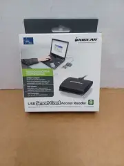 IOGEAR USB Smart Card Common Access Card CAC Reader 5 ft Cable USB-A Interface