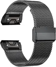 CZKE 20/22/26mm Quick Fit Strap for Garmin Fenix 8 43 51mm 7s 7X 7 Pro Fenix 6s 6X 6 5s 5X 5Plus Tactix 7 Stainless Steel Band Forerunner 965 Watchbands