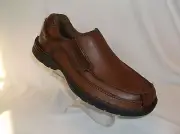 DR SCHOLL'S (RYAN) FOAM INSOLE CASUAL LEATHER/MAN MADE SLIPON SHOE NEW IN BOX