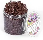 HOYOLS Brown Hair Ties Elastic Bands Small Rubber Bands for Girls Women No Damage Mini Stretchy Ponytail Holders Tiny Hairtie for Fine Thin to Medium 1500pcs TPU (Brown)