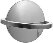 Amosfun Countertop Trash Lid Stainless Steel Swing Lid for Kitchen Cabinet Bathroom Garbage Can Top Cover with Flip Design for Easy Access Silver