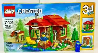 (31048) LEGO Creator: Lakeside Lodge Lake Cabin Town Moose New Sealed Retired