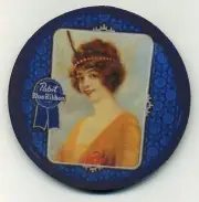 Pabst Blue Ribbon Beer - Vintage Design - PBR Beverage Coaster - 1920s Design