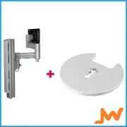 Atdec AWMS-4640 Single Monitor Arm Grommet Clamp - Silver