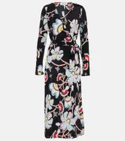 [Diane von Furstenberg] Diane von Furstenberg Tilly floral midi dress AU 14 multicoloured