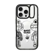 iPhone 16 Pro Impact Ring Stand Case MagSafe Compatible Happi Class X-Kun (Black) By Herocross