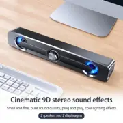 Sound Bar Bluetooth & USB Wired Stereo Speaker for Laptops, Desktops, Smartphone