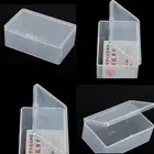 Square Plastic Clear Transparent With Lid Storage Box Collection Containers F❤J
