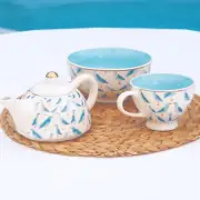 HAMPTONS Seagulls Breakfast Set 3 Piece Teapot, Tea/Coffee Cup, Cereal Bowl NEW