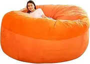 HHCTEBEC Bean Bag Chair Cover(Cover Only,No Filler),Suede Lazy Sofa Cover Extra Large Bean Bag Cover for Adults,Living Room Bedroom Furniture Outside Cover,7ft:180×90cm