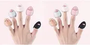 YEWYzhq 10pcs Mini Makeup Blending Powder Puff Facial Foundation Puff Mini Powder Puffs