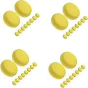 4sets DIY Craft Sponge Brushes Set Round Paint Sponges for Boys and Girls for Boys and Girls Easy Cleaning for Painting DIY Crafts Drawing 10pcs*4