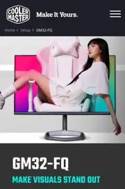 Cooler Master 32-inch GM32-FQ 2K QHD Gaming Monitor 165Hz 1ms NEW 1 YEAR WARRAN