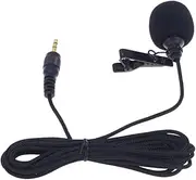 BRIGHTFUFU Hands Lavalier Clip Microphone for Computer Omnidirectional Sound Capture Dual Channel for Interviews Recording Gaming and Video Conferencing