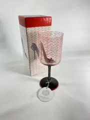 christopher Vine Shoe Goddess Wine Glass Santa Barbara Design Studio