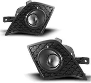 Fog Lights Compatible With Lexus IS250 IS350 2014-2016 F-Sport Projector Front Bumper Lamps Kit Switch+Harness Assembly Pair