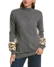 MEIR Turtleneck Wool & Cashmere-Blend Tunic Sweater