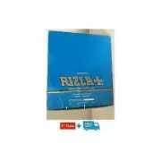 50 BLUE KING SIZE SLIM RIZLA CIGARETTE BOOKLETS SMOKING ROLLING PAPERS ORIGINAL