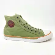 PF Flyers Center Hi Reiss Army Olive Green White Womens Shoes Sneakers PM11CH2B