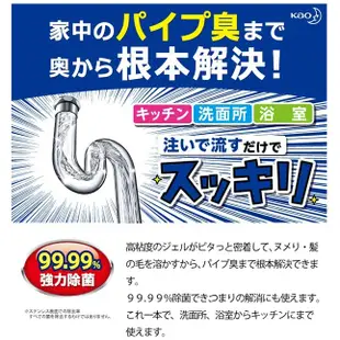 日本 花王 KAO 高黏度 排水管凝膠 500g 高濃縮 排水管清潔劑 疏通 消臭 廚房排水口 浴室排水口 阿志小舖
