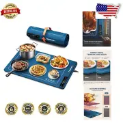 Portable Food Warming Mat - Touch Control, 4 Timer Settings, Perfect for Parties