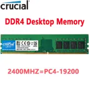Crucial DDR4 16GB 2400Mhz PC4-19200 288pins Desktop Memory Dimm Ram 1X16GB