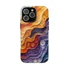 Paper Quilling Orange Purple - Phone Cover Case for iPhone 16 15 14 13 12 11
