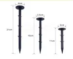 黑色園藝地布釘固定地布丁防草布遮陽網地釘大棚農用倒刺塑料地釘