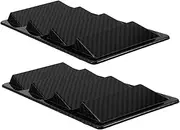 NOLITOY 2pcs Hood Vents Cover for Car Engine Ventilation Realistic Shark Gill Design Durable Abs Material Easy Installation for Various Car Models