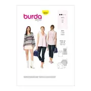 B225 BURDA 6234: TOP SIZE 8-18 SEWING PATTERN