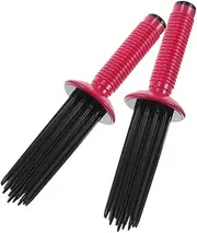 BESTYASH 2pcs Slip Curling Brush for Curly Hair Volume Enhancing Comb for Fluffy Styling Durable Easy to Clean Hair Styling Tools for Travel Versatile Shaping Comb